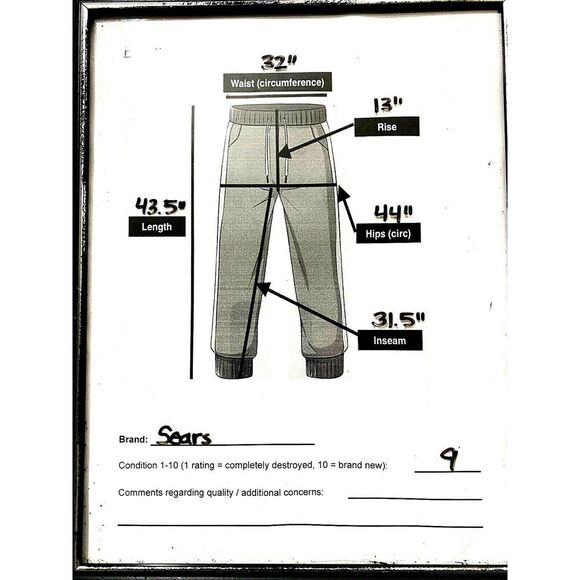 Sears 70s Vtg Wide Leg Flare Relaxed Plaid Tartan‎ Pants Sz 20 (32x31 msrd) Pink - Picture 2 of 9